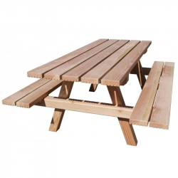 Table de pique-nique en bois de France PEFC