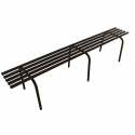 Banquette urbaine en métal