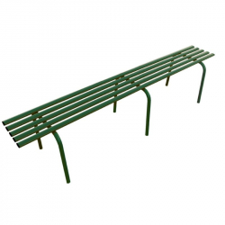 Banquette extérieure en métal