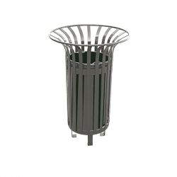 Corbeille tulipe métallique