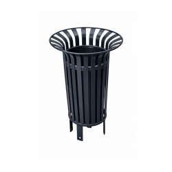 Poubelle urbaine métallique Tulipe