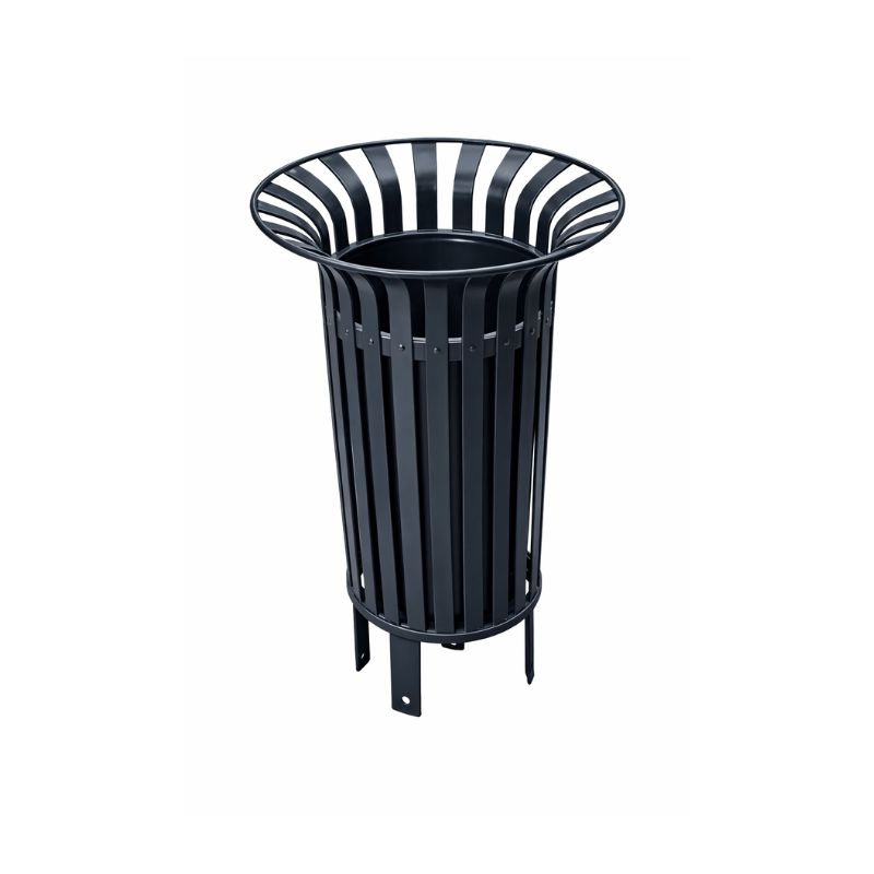 Poubelle urbaine métallique Tulipe