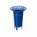 Poubelle publique en métal renforcé Tulipe