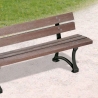 Belle finitions pour le banc public