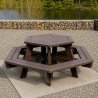 Table de pique-nique en plastique recyclé
