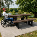 Table picnic PMR en plastique recyclé