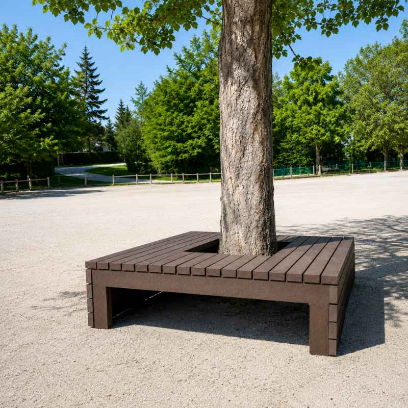 Tour d'arbre en plastique recyclé