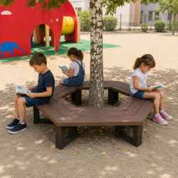 Entourage d'arbre en plastique recyclé pour enfants