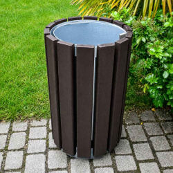 Corbeille de propreté urbaine en plastique recyclé