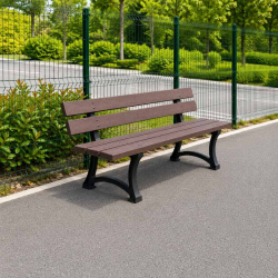 Banc en plastique recyclé pour collectivités