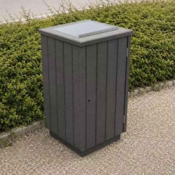 Corbeille publique en plastique recyclé