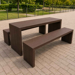 Table de picnic en plastique recyclé