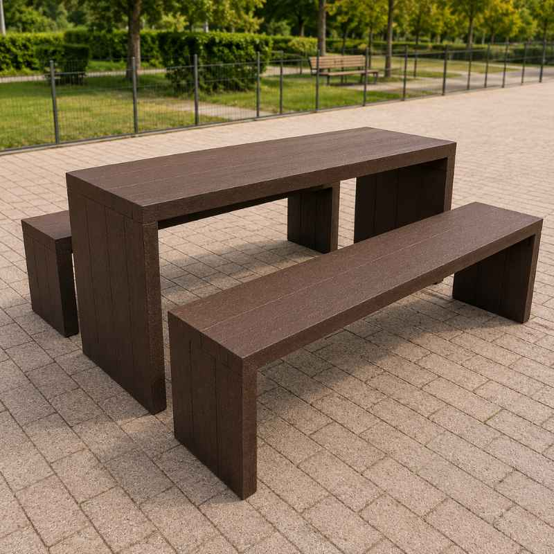 Table de picnic en plastique recyclé