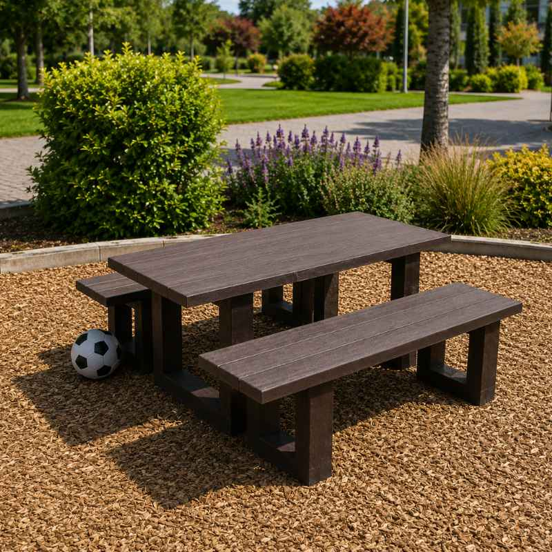 Table picnic en plastique recyclé