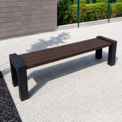 Banquette de ville en plastique recyclé
