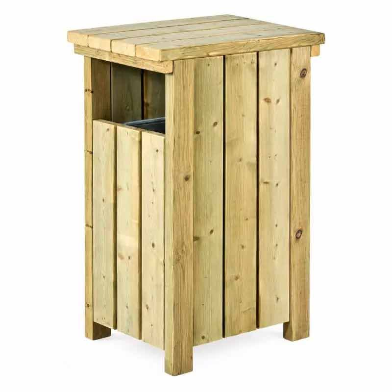 Corbeille de propreté en bois Alicante