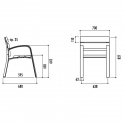 dimensions du fauteuil urbain en exotique Modo