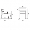 dimensions du fauteuil urbain en exotique Modo