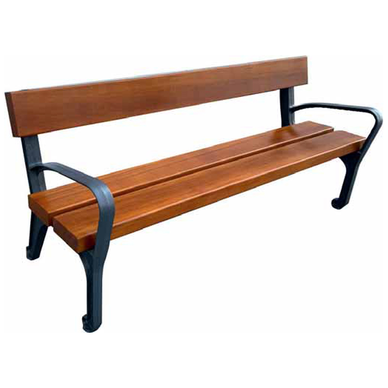 Banc public bois exotique Victoria