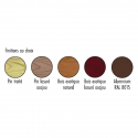 finitions de la banquette urbaine bois ou alu au choix