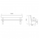 Dimensions du banc bois exterieur