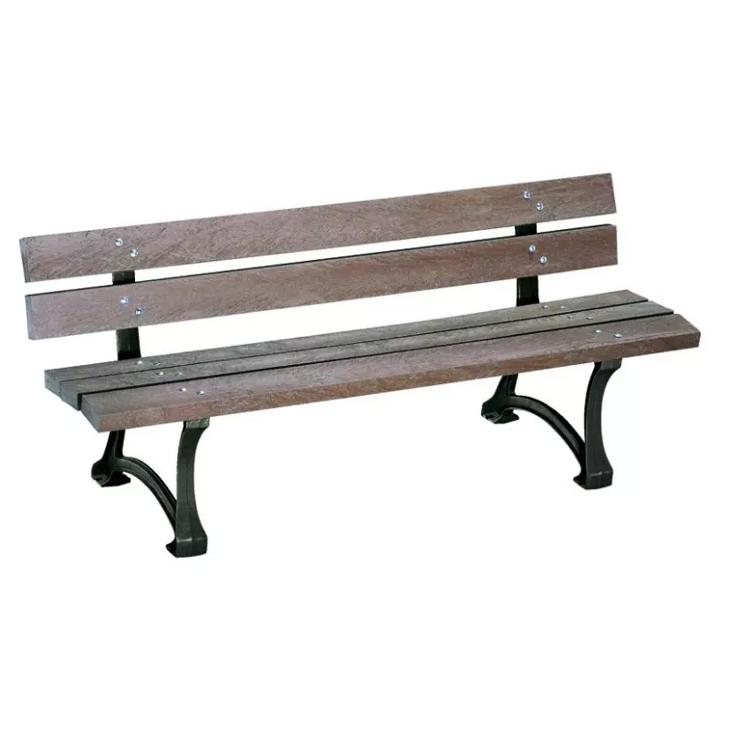Banc de ville en recyclé Édimbourg marron