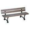 Banc de ville en recyclé Édimbourg marron