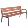 Banc de ville en bois recyclé Modo