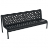 Banc public en acier perforé Tubular