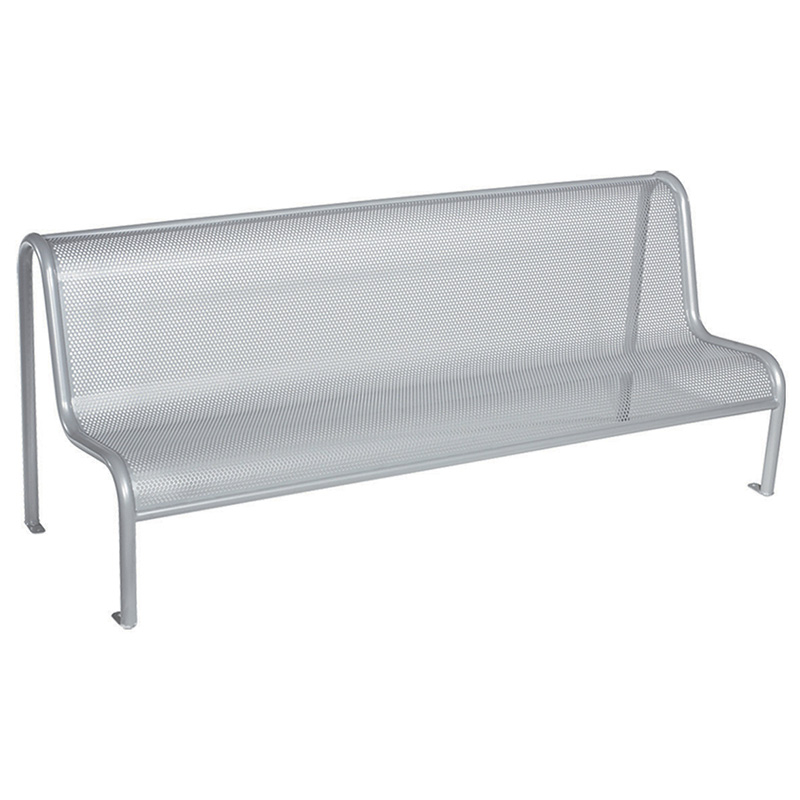 Banc perforé en acier galvanisé