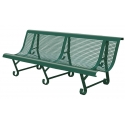 Banc en tôle 3 pieds, coloris vert