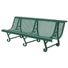 Banc en tôle 3 pieds, coloris vert