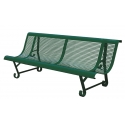 Banc en tôle 2 pieds, coloris vert