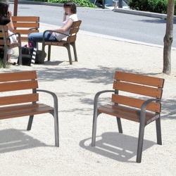 FAUTEUIL BOIS EXOTIQUE MODO 70 CM FAUTEUIL BOIS EXOTIQUE MODO...