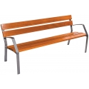 Banc bois exotique et fonte ductile 180 cm