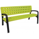 Banc en plastique vert acide