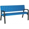 Banc en plastique bleu