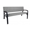 Banc en plastique gris