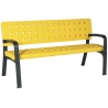 Banc en plastique jaune