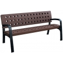 Banc en plastique marron