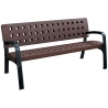 Banc en plastique marron