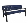 Banc en plastique bleu cobalt