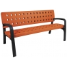 Banc en plastique orange