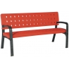 Banc en plastique rouge