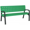 Banc en plastique vert