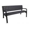 Banc en plastique noir