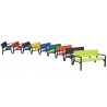 9 coloris pour le banc en plastique Maverick