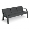 Banc Alvium en plastique 100% recyclable anthracite