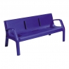 Banc Alvium en plastique 100% recyclable bleu