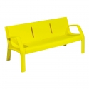 Banc Alvium en plastique 100% recyclable jaune